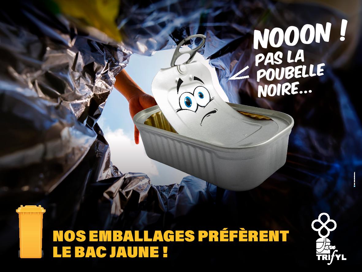 Nos emballages préfèrent le bac jaune !