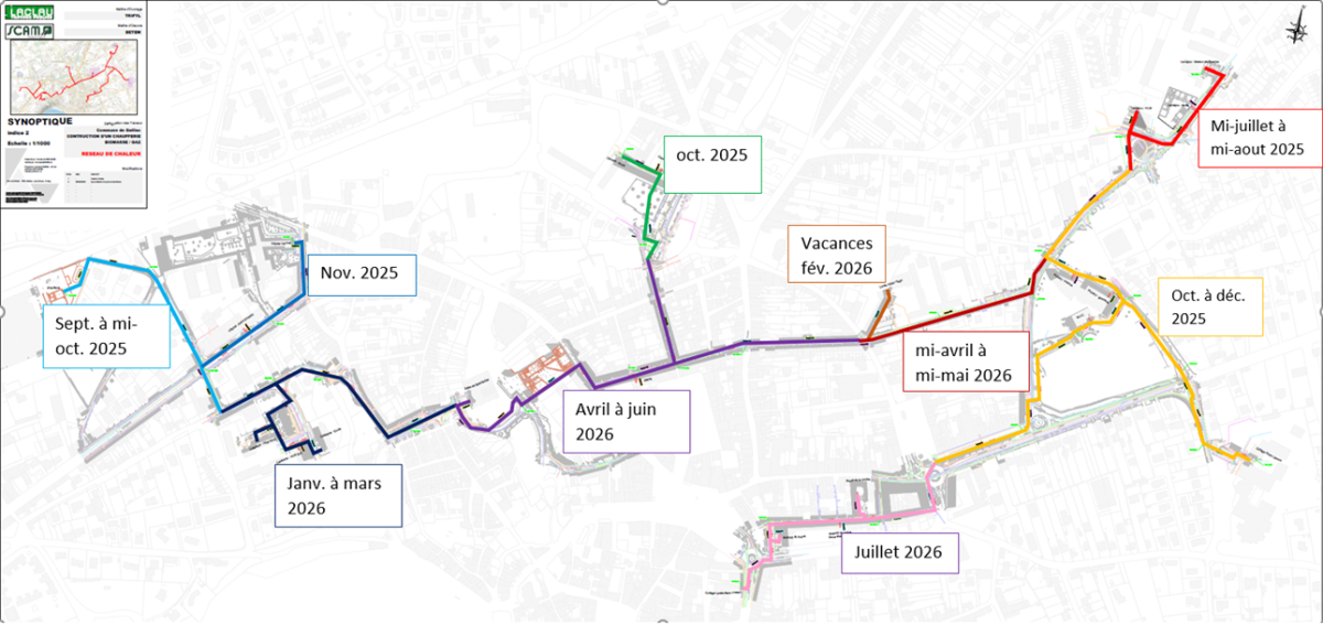 Travaux à venir à Gaillac – Mise en place du réseau de chaleur Trifyl