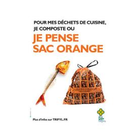 Je pense sac orange