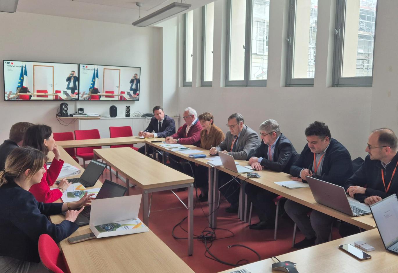 La délégation de Trifyl en réunion avec les équipes du Ministère