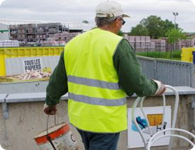 Travailleur d'une déchèterie
