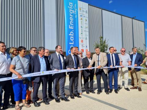 Coupe du ruban lors de l'inauguration de Lab.Energia le 8 juillet dernier